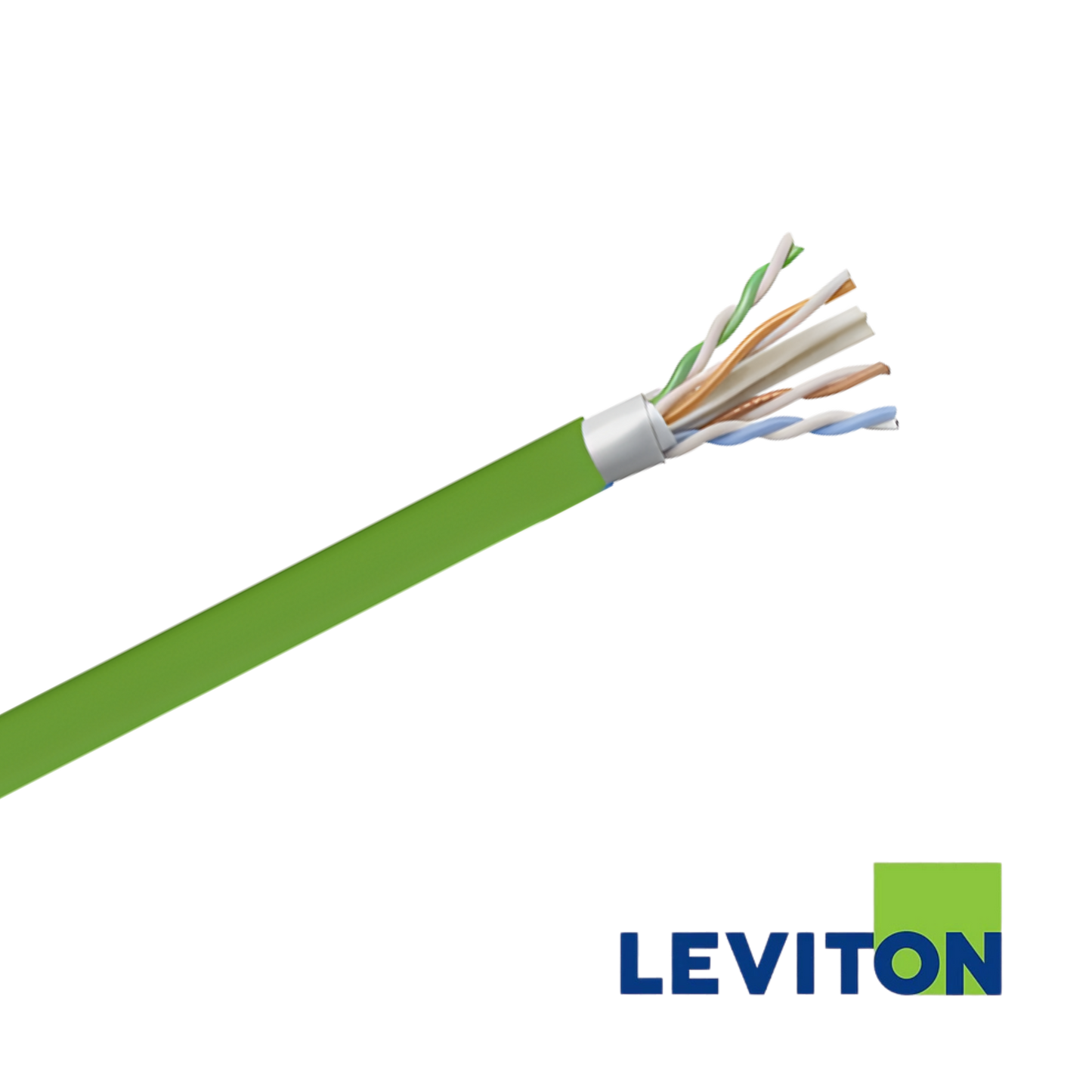 Image of LEVITON Cat6A SST U/UTP Cable | LSHF/LSZH | Green | 305m | Cca (BR-SST-CCA-B305GN)