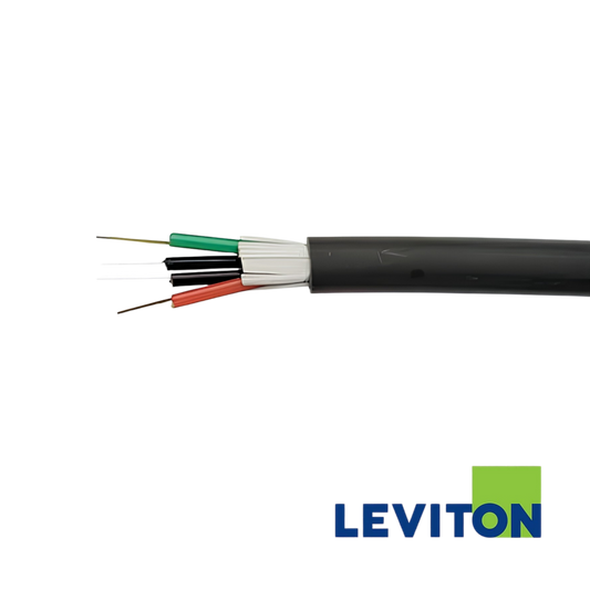 Image of Leviton Duct Grade MLT - 8 Element 8X12 Universal - OM3 / 96 Fibre - Euroclass Eca (3-96-MLT-IX-ECA-BK-B)