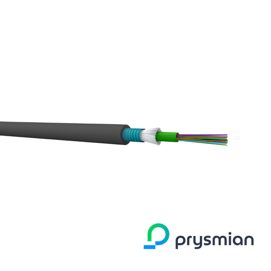 Prysmian OS2 G657a1 4 Core Loose Tube Cable, CST Armour, B2ca, Black