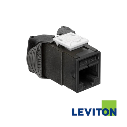 Image of LEVITON Atlas X1 Cat6A Quickport Jack | Shielded (BR-6ASJK-RE6)