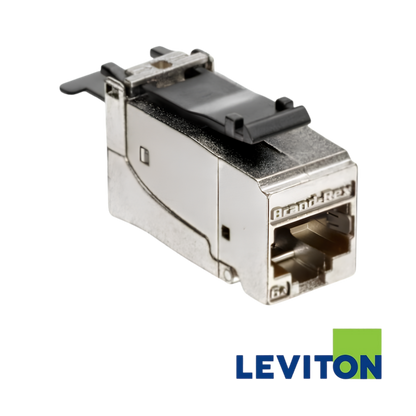 LEVITON Cat6A Tool-Free Snap-in-Jack | Shielded