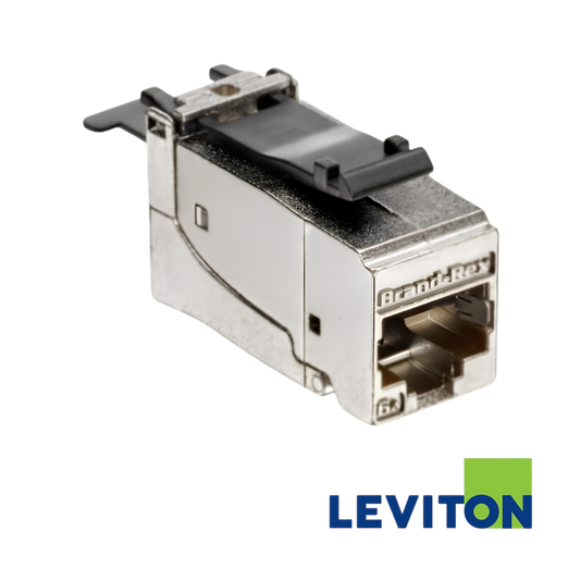 LEVITON Cat6A Tool-Free Snap-in-Jack | Shielded