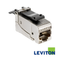 LEVITON Cat6A Tool-Free Snap-in-Jack | Shielded