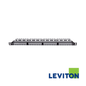 Image of LEVITON Cat6A 10gplus 24port 0.5RU Unloaded Panel | Shielded (BR-AC6PNLC240K2H)