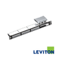Image of LEVITON Cat6A 10gplus 24port 1RU Loaded Panel | Shielded (BR-AC6PNLF240K2M)