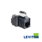 Image of LEVITON AX0 Cat6 Quickport Jack | UTP (BR-AX61S-GS6)