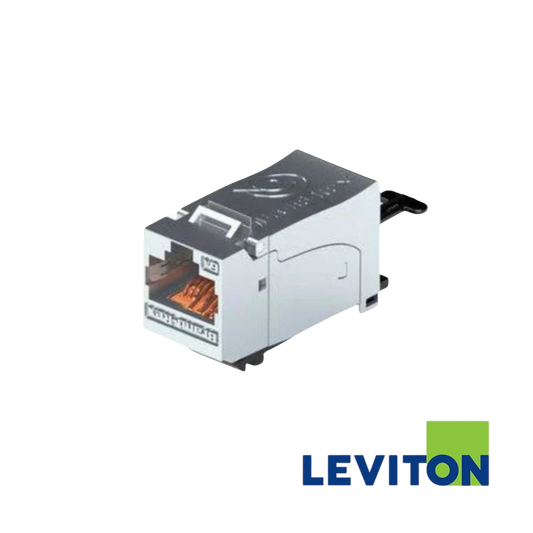 Image of LEVITON AX0 Cat6 Quickport Jack | Shielded (BR-AX61U-GE6)