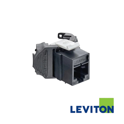 Image of LEVITON AX0 Cat6A Quickport Jack | Shielded (BR-AX6AS-GS6)