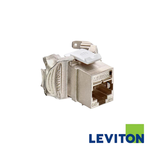 Image of LEVITON AX0 Cat6A Quickport Jack | UTP (BR-AX6AU-GE6)