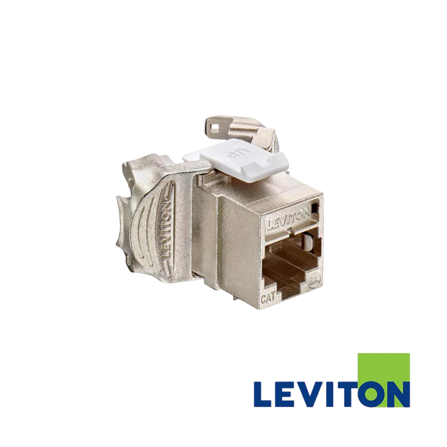 Image of LEVITON AX0 Cat6A Quickport Jack | UTP (BR-AX6AU-GE6)