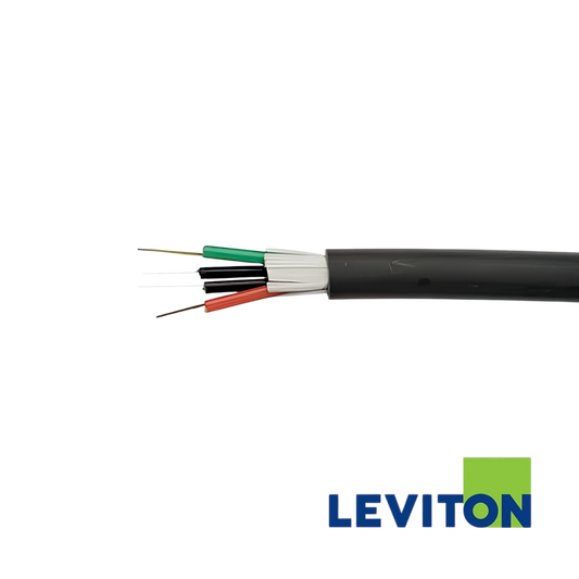 Image of Leviton OM2 48 Fibre Multi Loose Tube Cable, Eca, Black (BR-GF050S48WLU-ECA)