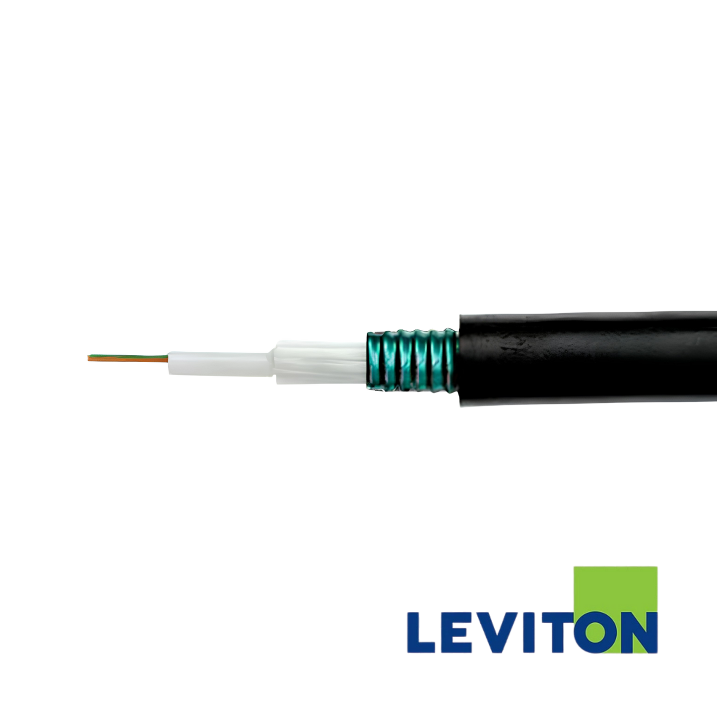 Image of Leviton OM2 8 Core Loose Tube Cable, CST Armour, Eca, Black (BR-GF050UNI08STALU-ECA)