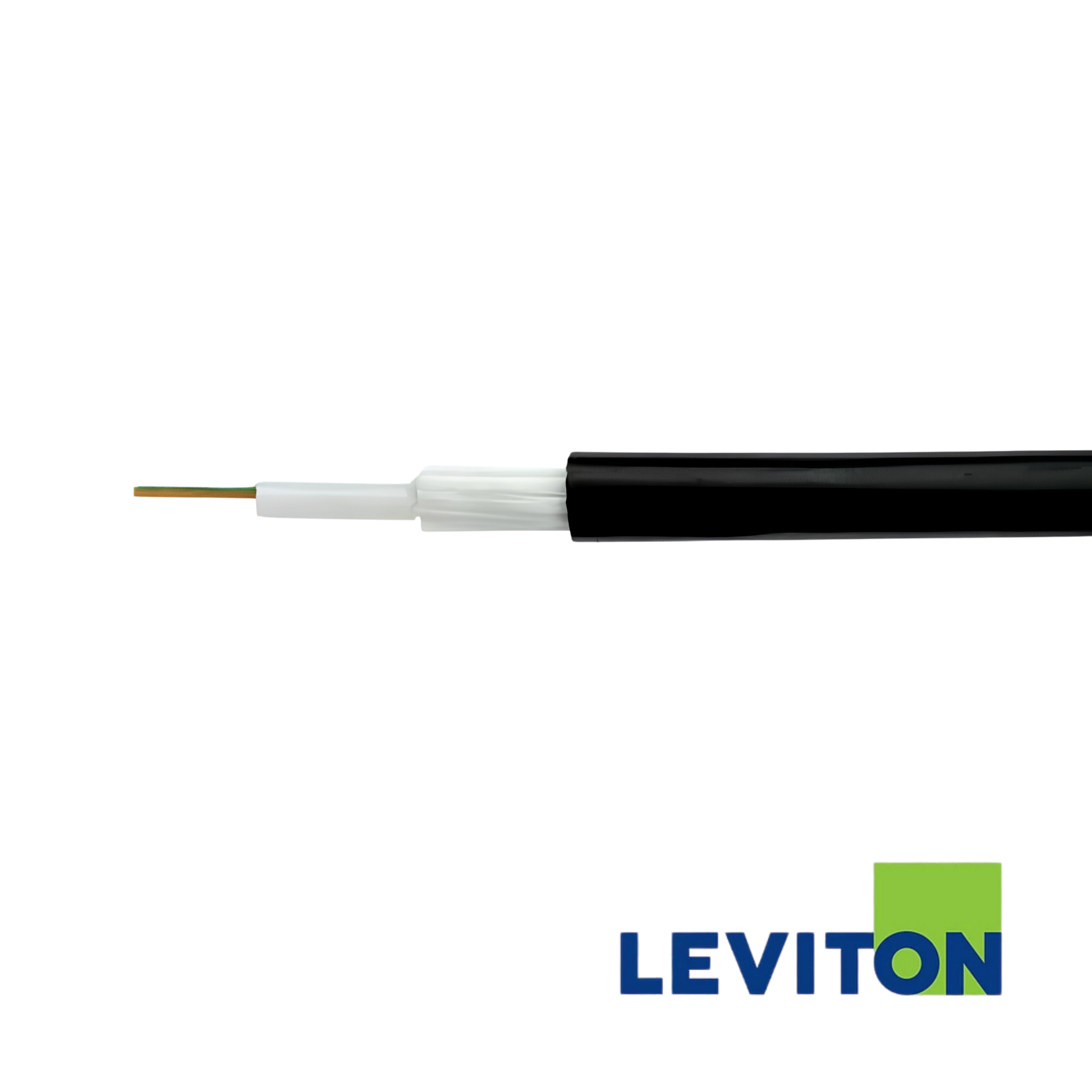 Image of Leviton OM2 24 Core Loose Tube Cable, Eca, Black (BR-GF050UNI24LU-ECA)