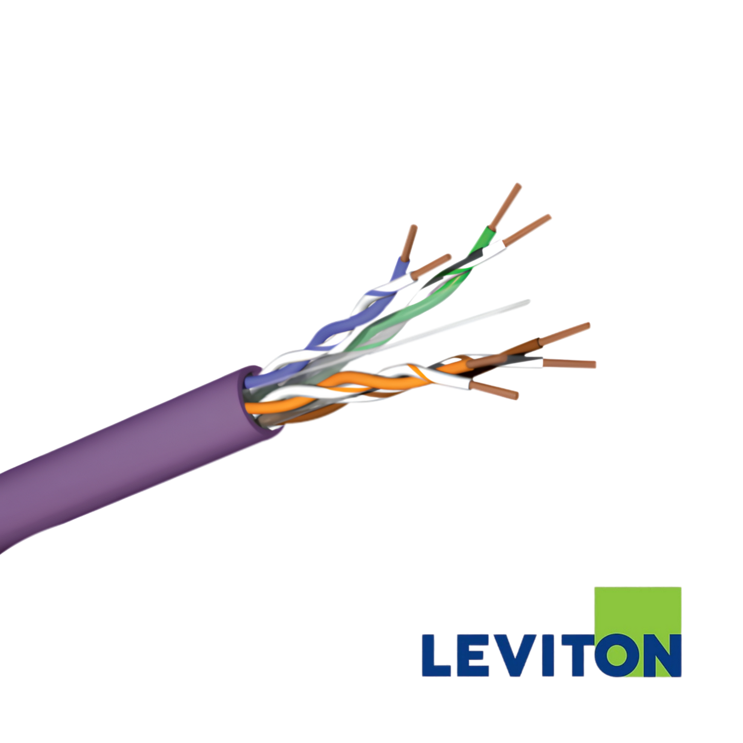 Image of LEVITON Cat5e 24AWG U/UTP Cable | Violet | 305M Box| Eca (BR-GPU-HF1-ECA-RLX-305VT)