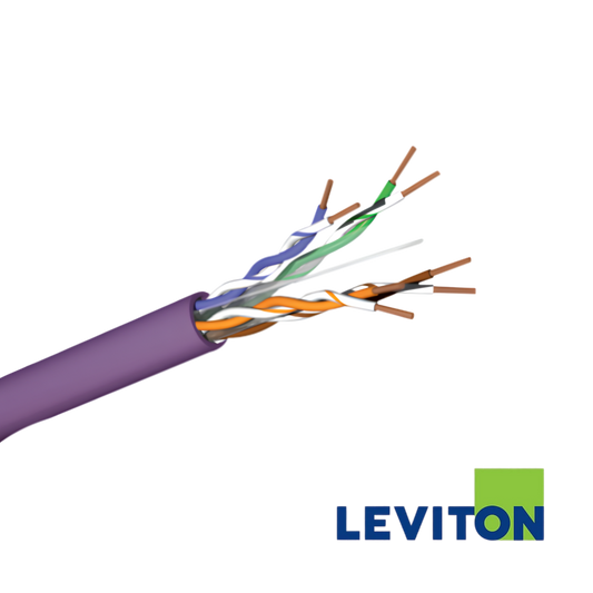 Image of LEVITON Cat5e 24AWG U/UTP Cable | Violet | 305M Box| Eca (BR-GPU-HF1-ECA-RLX-305VT)