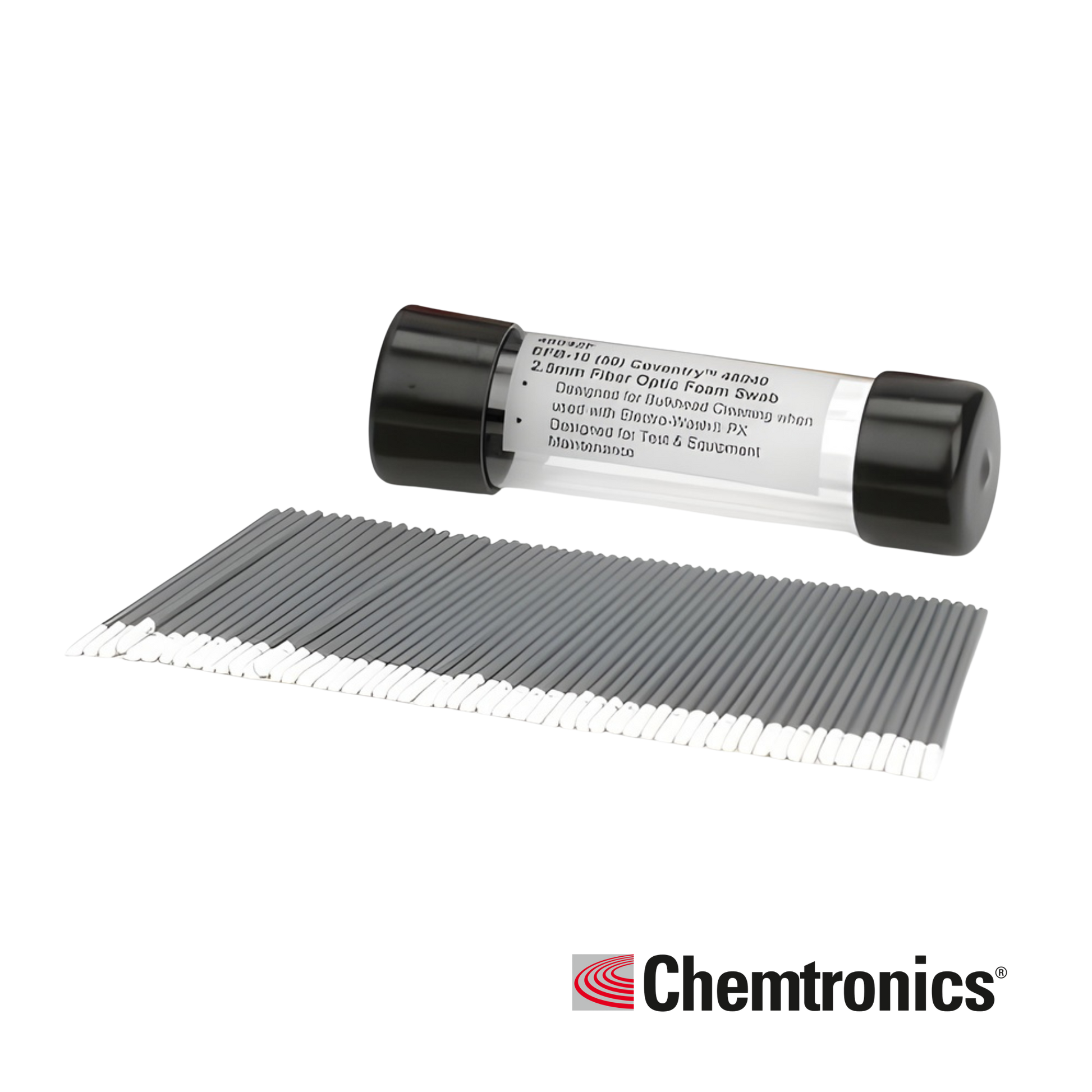 Image of Chemtronics 2.5mm Economical Foam Cleaning Swabs - Pack 50 (CM-48042F)