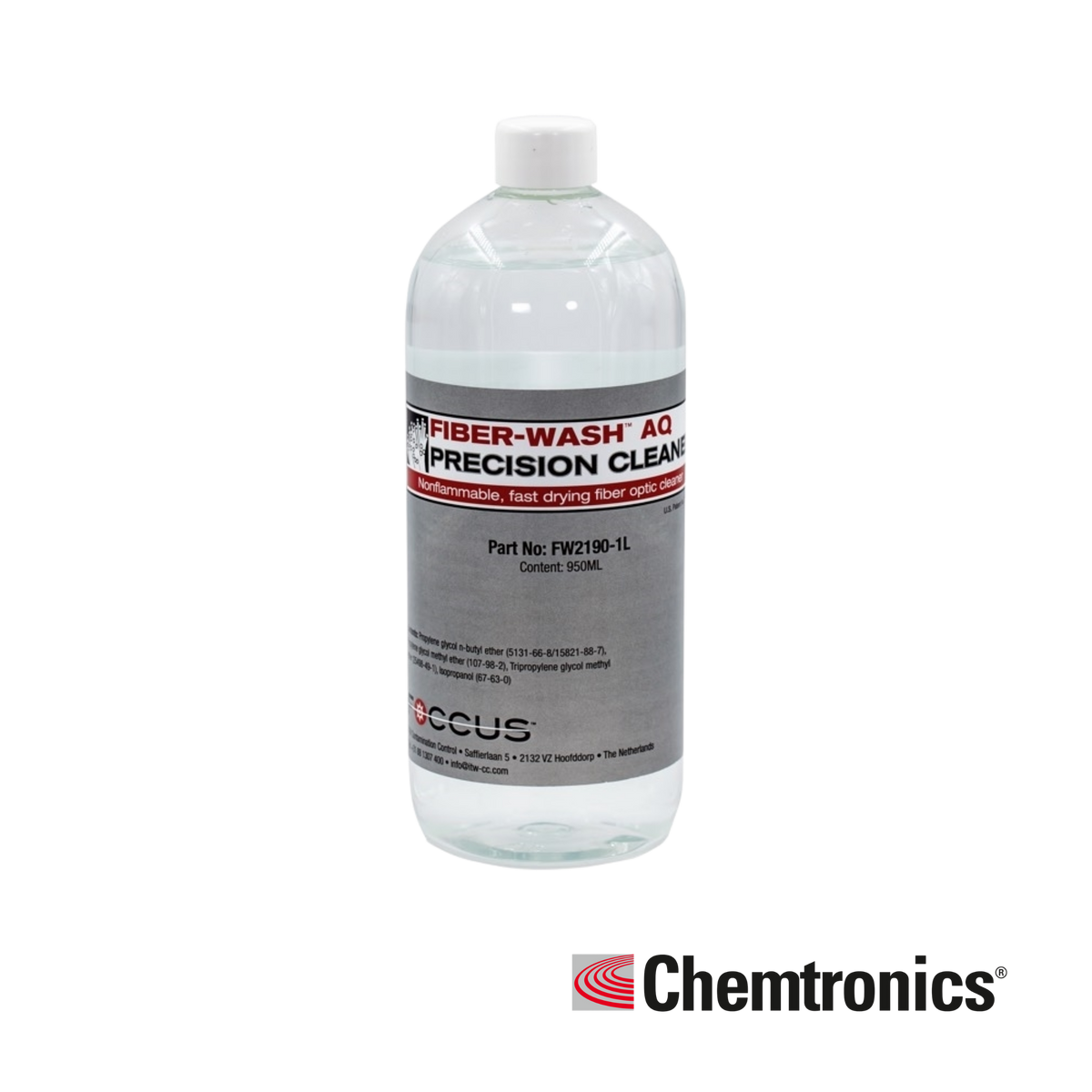 Chemtronics Fiberwash AQ Precision Fibre Optic Cleaner (1L)