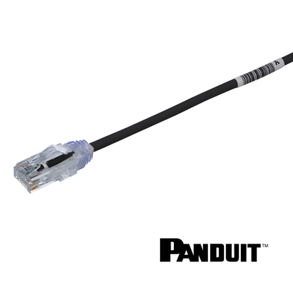 Image of PANDUIT Cat6 28AWG Small Diameter Patch Cord | UTP | Black | Selector (Cat6 28AWG Small Diameter Patch Cord  UTP Black)