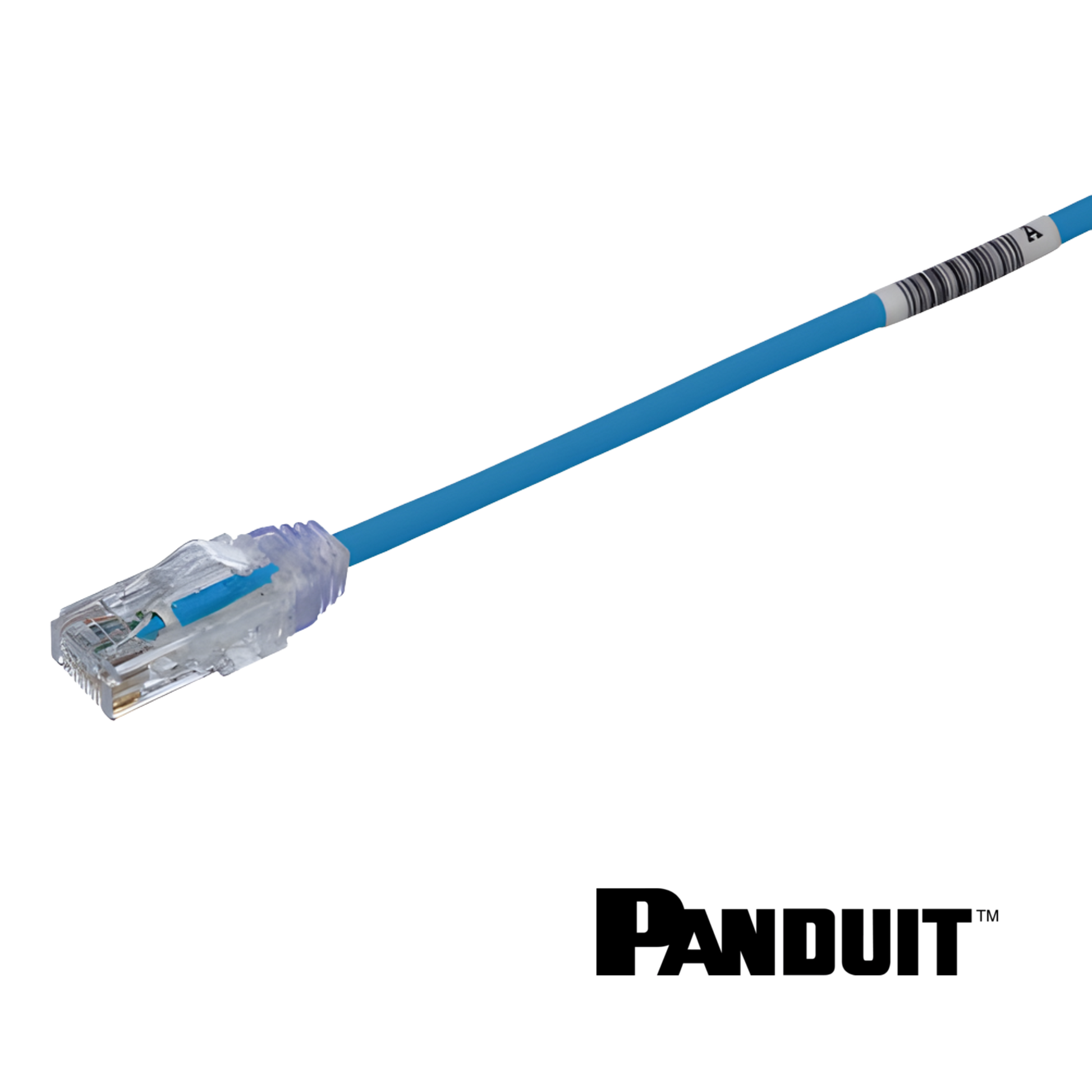Image of PANDUIT Cat6 28AWG Small Diameter Patch Cord | UTP | Blue | Selector (Cat6 28AWG Small Diameter Patch Cord  UTP  Blue)