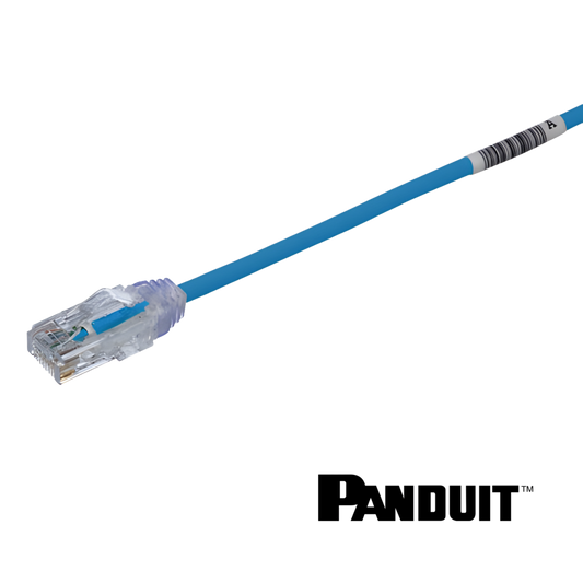 Image of PANDUIT Cat6 28AWG Small Diameter Patch Cord | UTP | Blue | Selector (Cat6 28AWG Small Diameter Patch Cord  UTP  Blue)