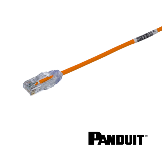 Image of PANDUIT Cat6 28AWG Small Diameter Patch Cord | UTP | Orange | Selector (Cat6 28AWG Small Diameter Patch Cord  UTP Orange)
