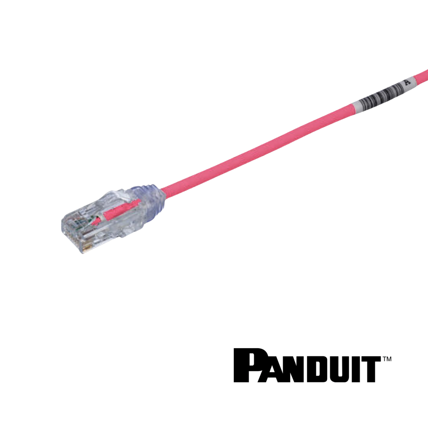 Image of PANDUIT Cat6 28AWG Small Diameter Patch Cord | UTP | Pink | Selector (Cat6 28AWG Small Diameter Patch Cord  UTP Pink)