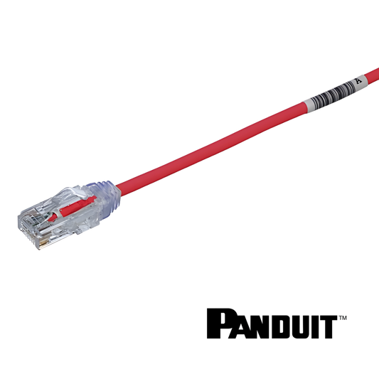 Image of PANDUIT Cat6 28AWG Small Diameter Patch Cord | UTP | Red | Selector (Cat6 28AWG Small Diameter Patch Cord  UTP  Red)