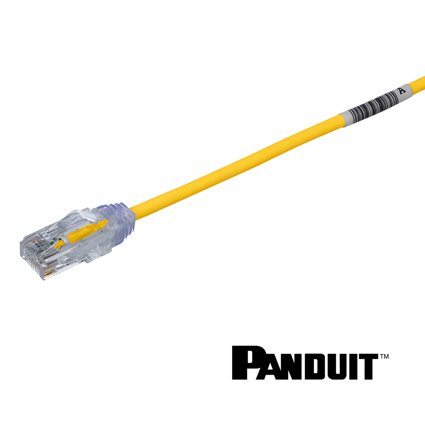 Image of PANDUIT Cat6 28AWG Small Diameter Patch Cord | UTP | Yellow | Selector (Cat6 28AWG Small Diameter Patch Cord  UTP Yellow)