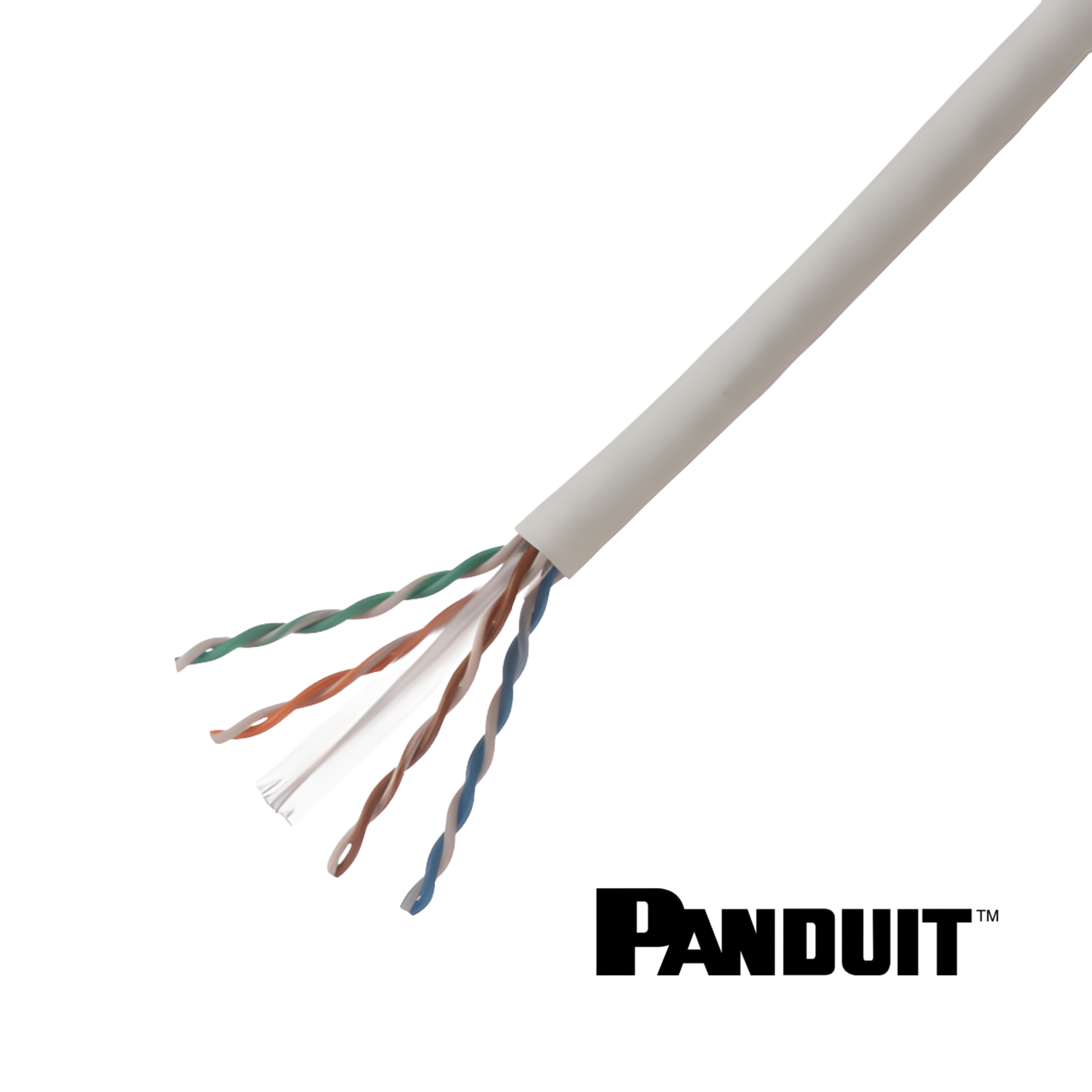 Image of PANDUIT Cat6 U/UTP 23 Awg Cable | Unshielded | CCA | 305m | White (Cat6 UUTP 23 Awg Cable  Unshielded  CCA  White)