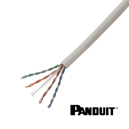 Image of PANDUIT Cat6 U/UTP 23 Awg Cable | Unshielded | CCA | 305m | White (Cat6 UUTP 23 Awg Cable  Unshielded  CCA  White)