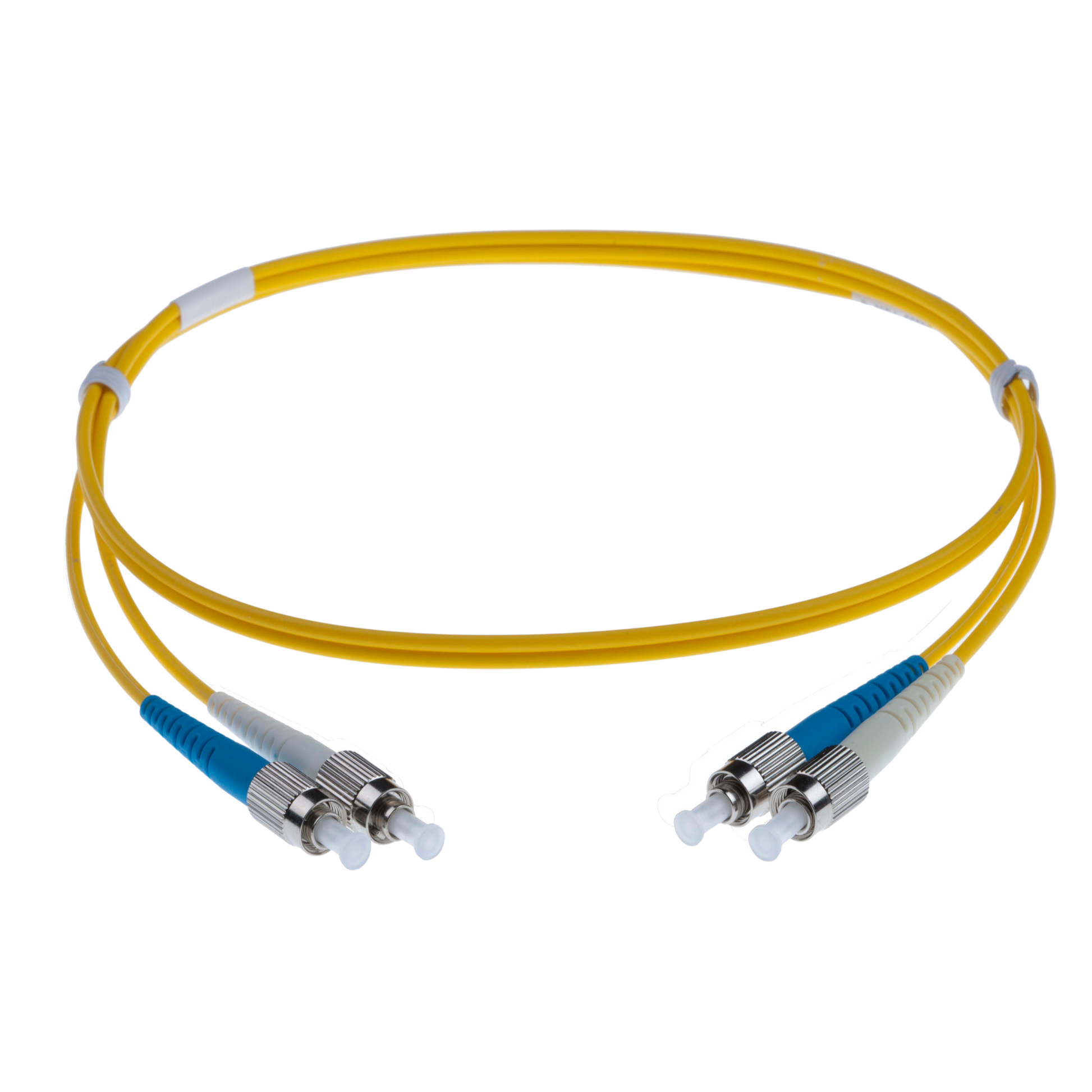 Image of OS2 FC Fibre Optic Patch Lead | Yellow (FC-FC OS2 FIBRE OPTIC PATCH CORD YELLOW)