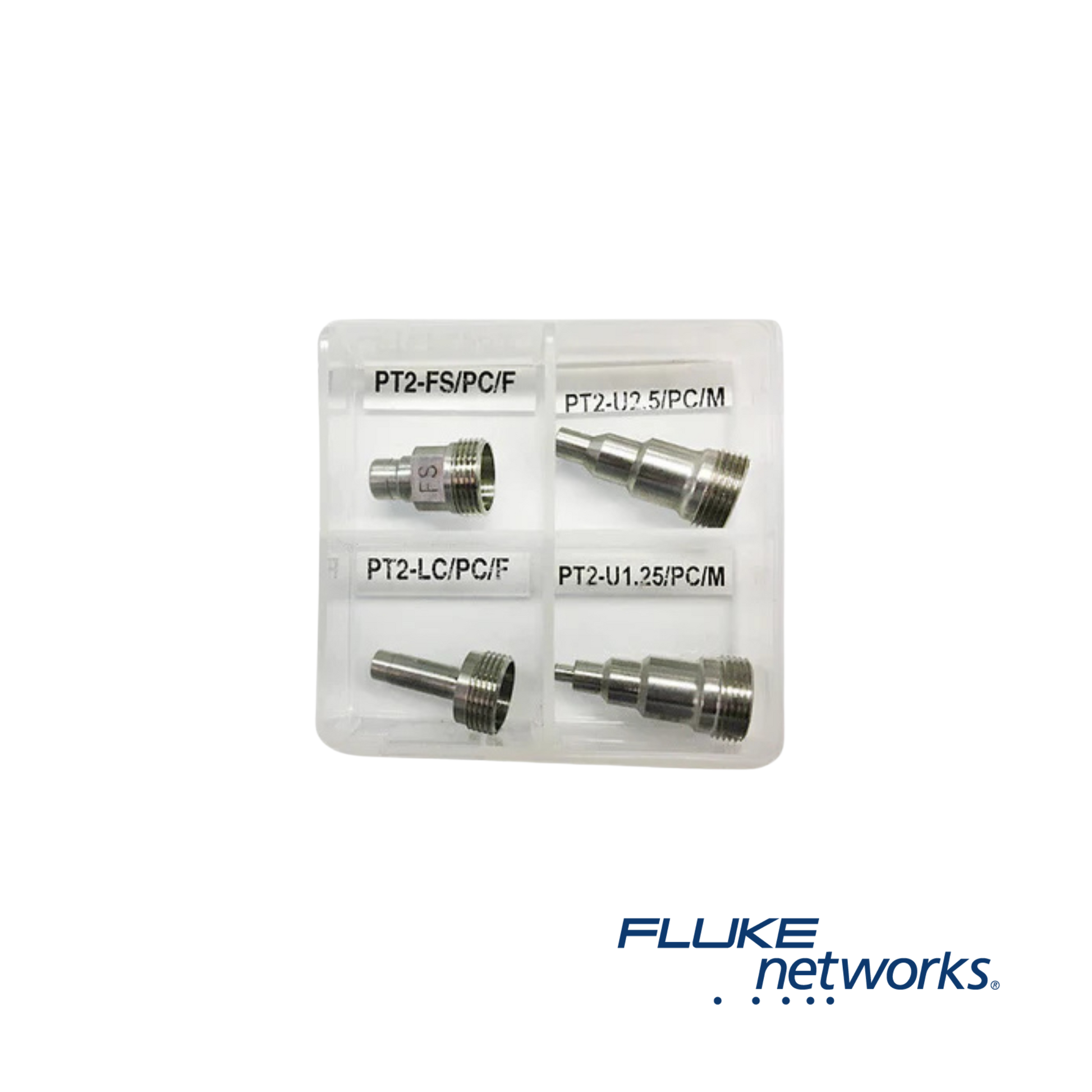 Image of Fluke LC, FC And SC Bulkhead, 1.25 And 2.5mm Universal Tips in a Box (FI1000-TIP-KIT)