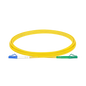 Image of NENCO OS2 FC Fibre Optic Patch Lead | Yellow (LC-LCA SM Simplex APC (0.5m-20m) Patch Cords)