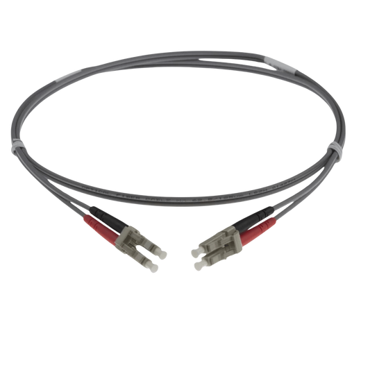Image of NENCO OM1 LC Fibre Optic Patch Lead | Grey | Selector (LC-LC OM1 FIBRE OPTIC PATCH CORD GREY)