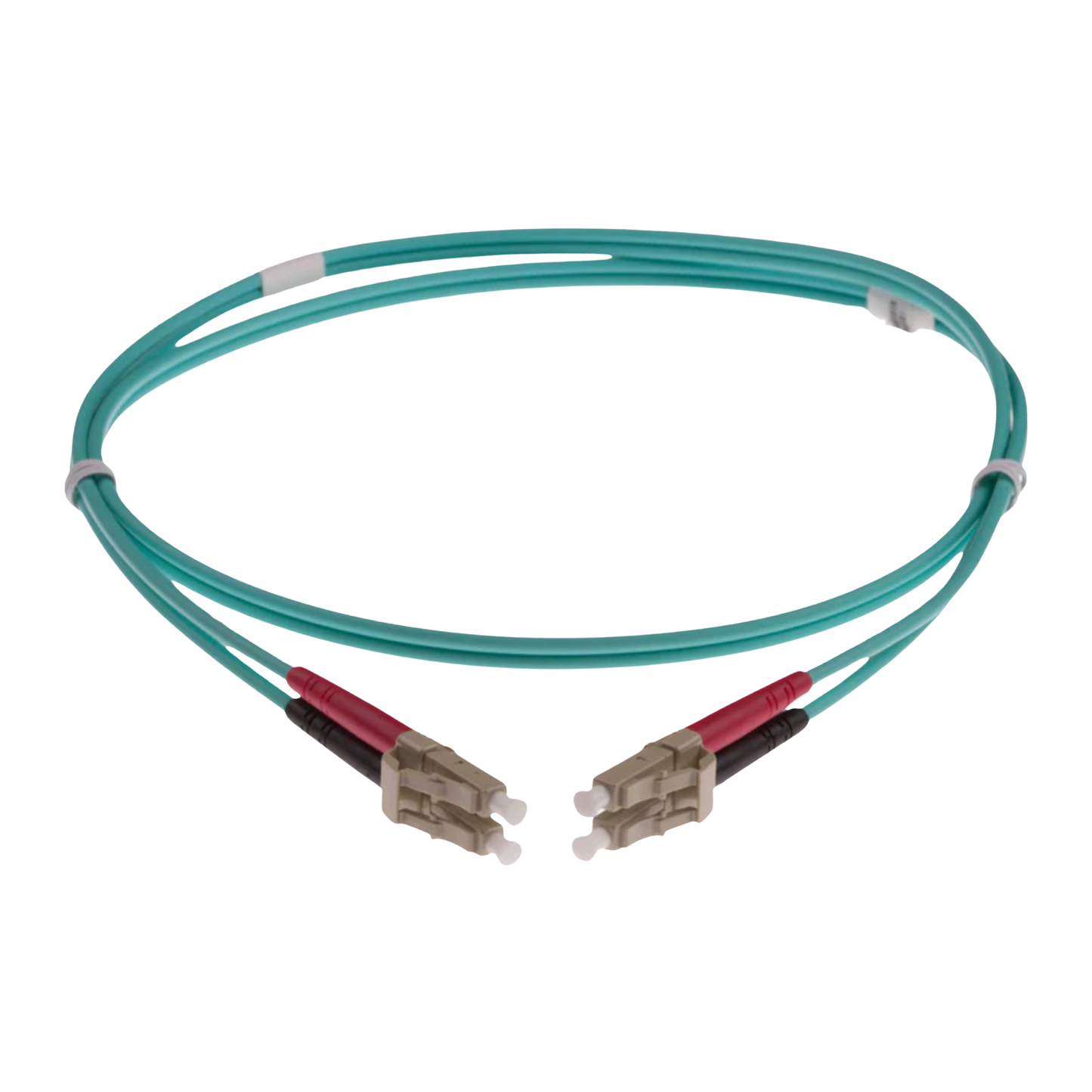 Image of OM3 Fibre Optic Patch Lead | Aqua (LC-LC OM3 FIBRE OPTIC PATCH CORD AQUA)