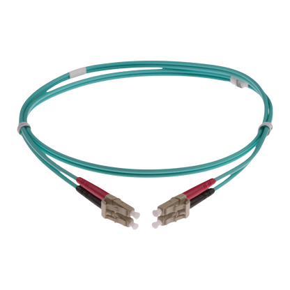 Image of OM3 Fibre Optic Patch Lead | Aqua (LC-LC OM3 FIBRE OPTIC PATCH CORD AQUA)
