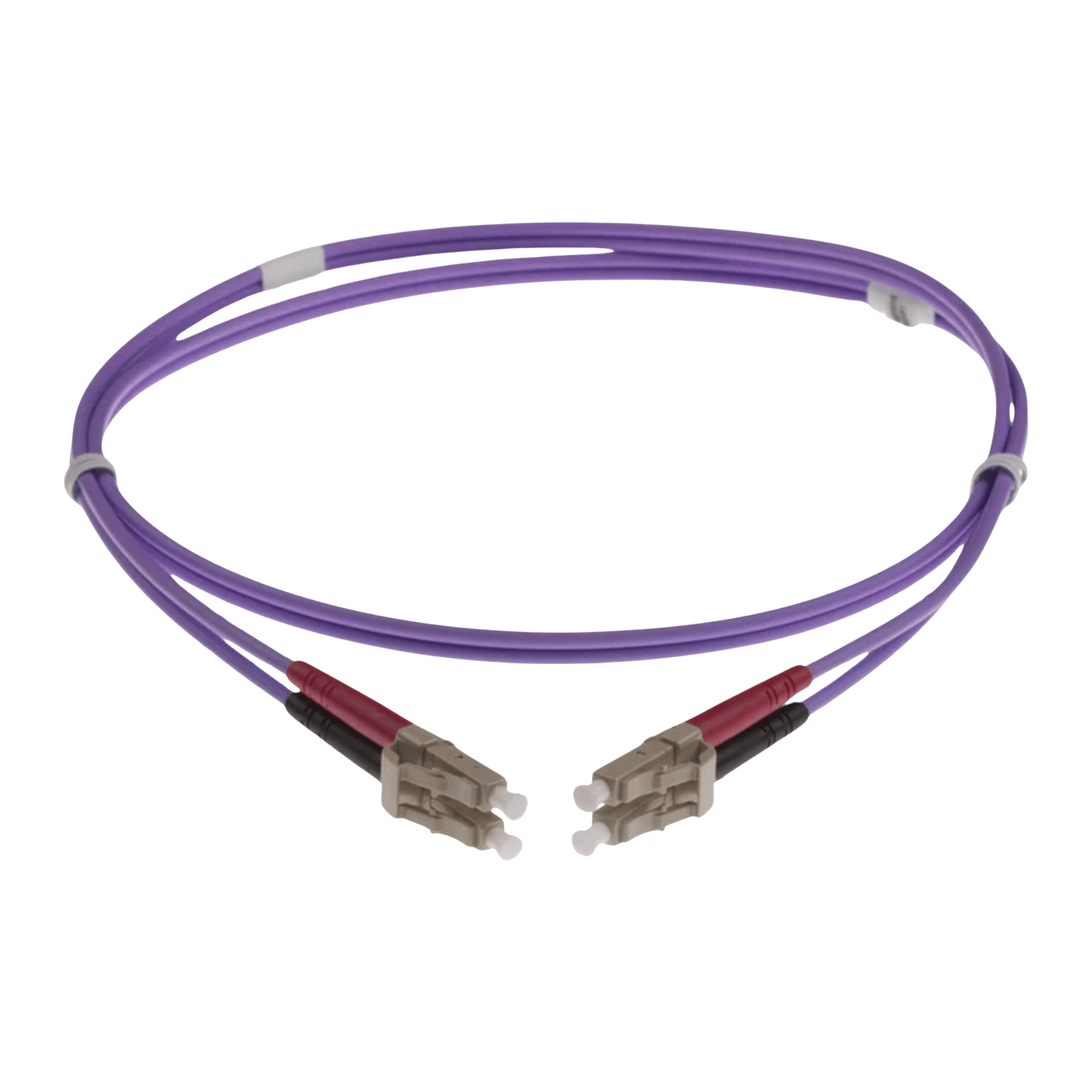 Image of NENCO OM4 DUPLEX FIBRE OPTIC PATCH CORD | Selector | Heather/Violet (LC-LC OM4 DUPLEX FIBRE OPTIC PATCH CORD HEATHER VIOLET)