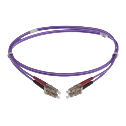 Image of NENCO OM4 DUPLEX FIBRE OPTIC PATCH CORD | Selector | Heather/Violet (LC-LC OM4 DUPLEX FIBRE OPTIC PATCH CORD HEATHER VIOLET)