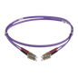 Image of OM4 DUPLEX FIBRE OPTIC PATCH CORD | Heather/Violet (LC-LC OM4 DUPLEX FIBRE OPTIC PATCH CORD HEATHER VIOLET)