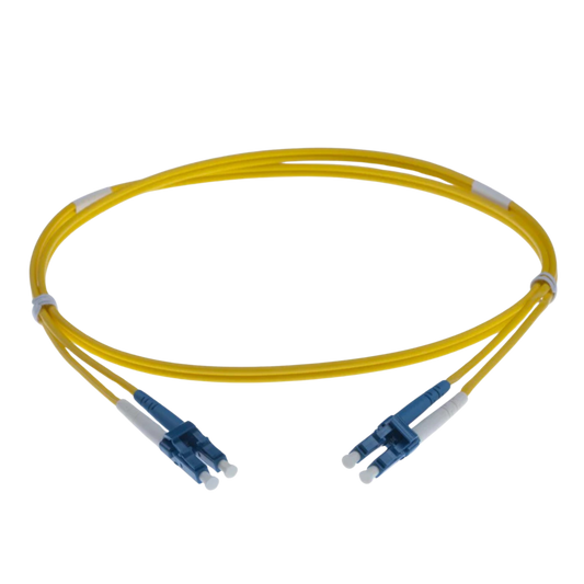 Image of NENCO OS2 LC Fibre Optic Patch Lead | Selector (LC-LC OS2 FIBRE OPTIC PATCH CORD YELLOW)