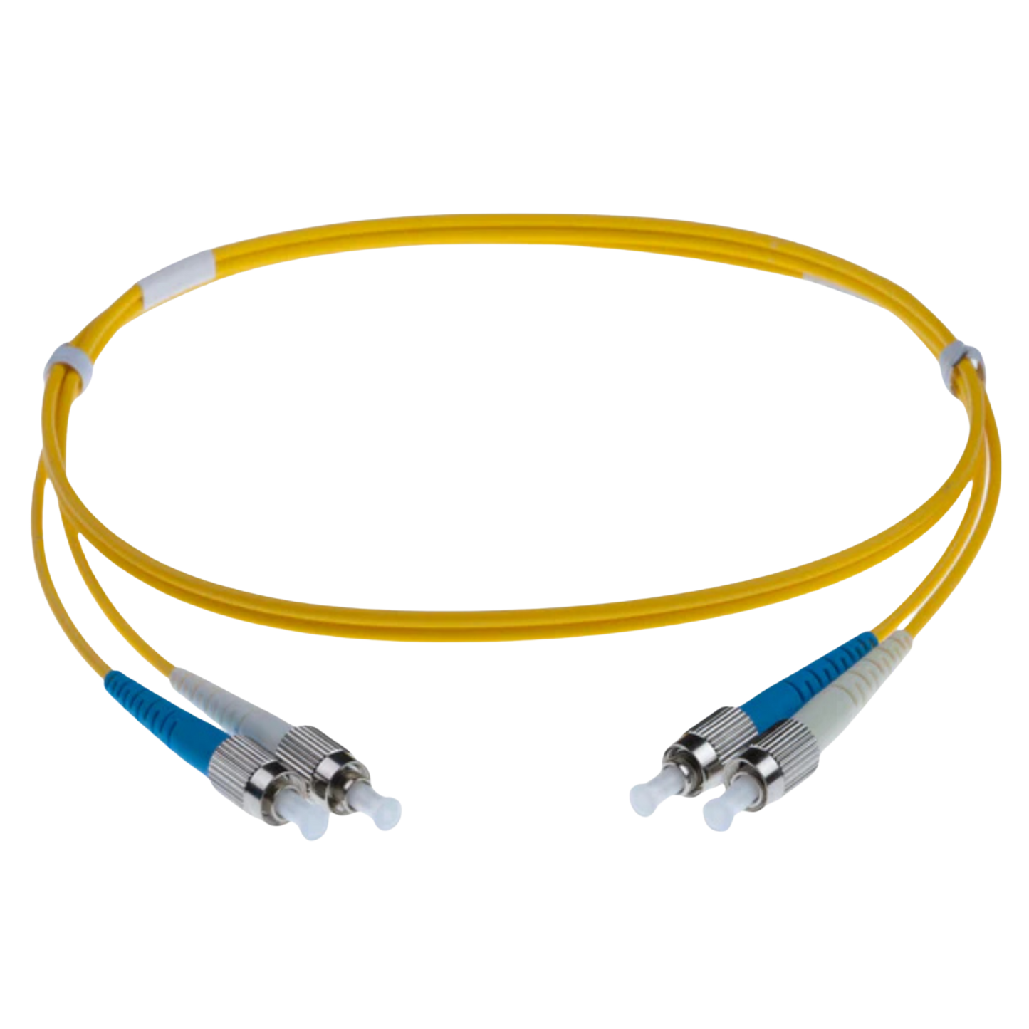 Image of OS2 FC Fibre Optic Patch Lead | Yellow (LC-SCA OS2 Fibre Optic Patch Lead Yellow)