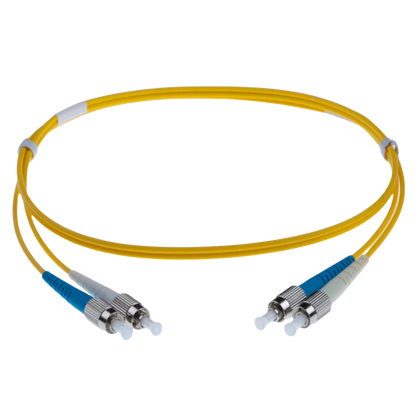 Image of OS2 FC Fibre Optic Patch Lead | Yellow (LC-SCA OS2 Fibre Optic Patch Lead Yellow)