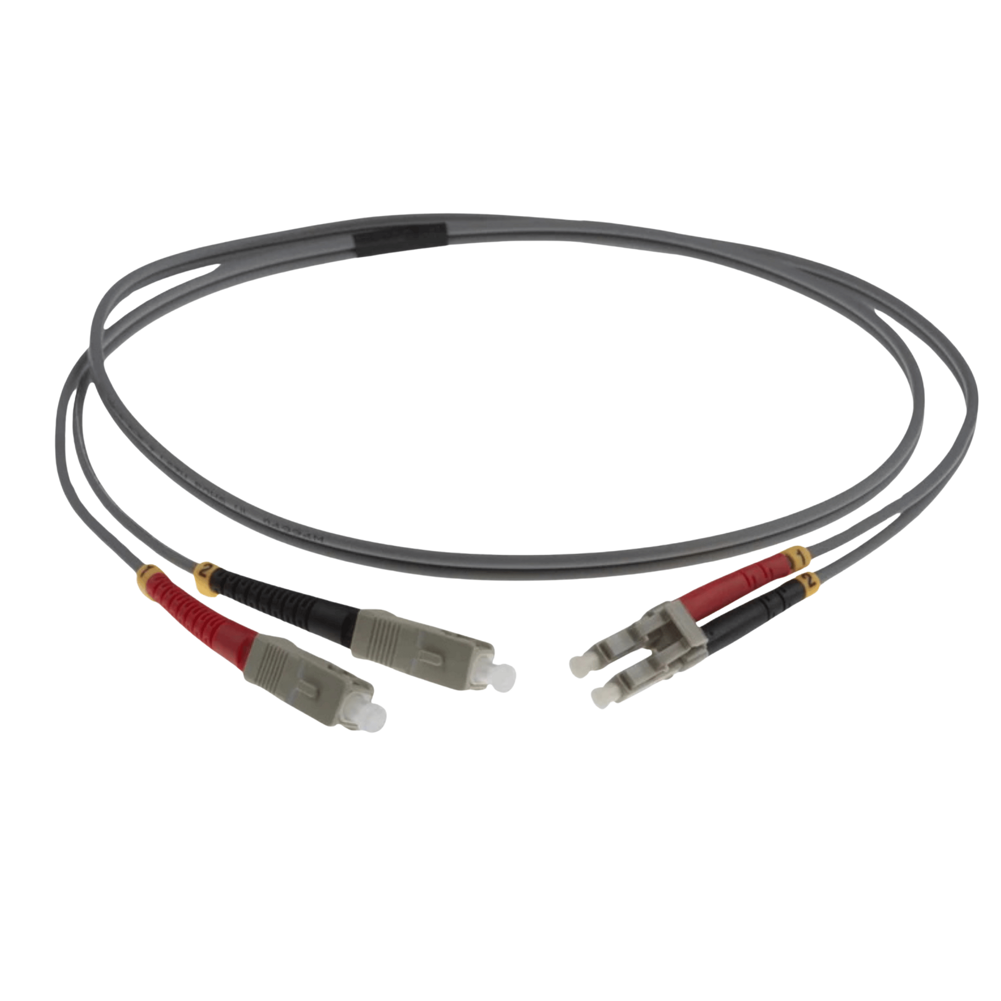 Image of NENCO OM1 LC Fibre Optic Patch Lead | Grey | Selector (LC-SC OM1 FIBRE OPTIC PATCH CORD GREY)