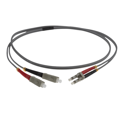 Image of OM1 LC Fibre Optic Patch Lead | Grey (LC-SC OM1 FIBRE OPTIC PATCH CORD GREY)