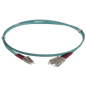 Image of OM3 Fibre Optic Patch Lead | Aqua (LC-SC OM3 FIBRE OPTIC PATCH CORD AQUA)