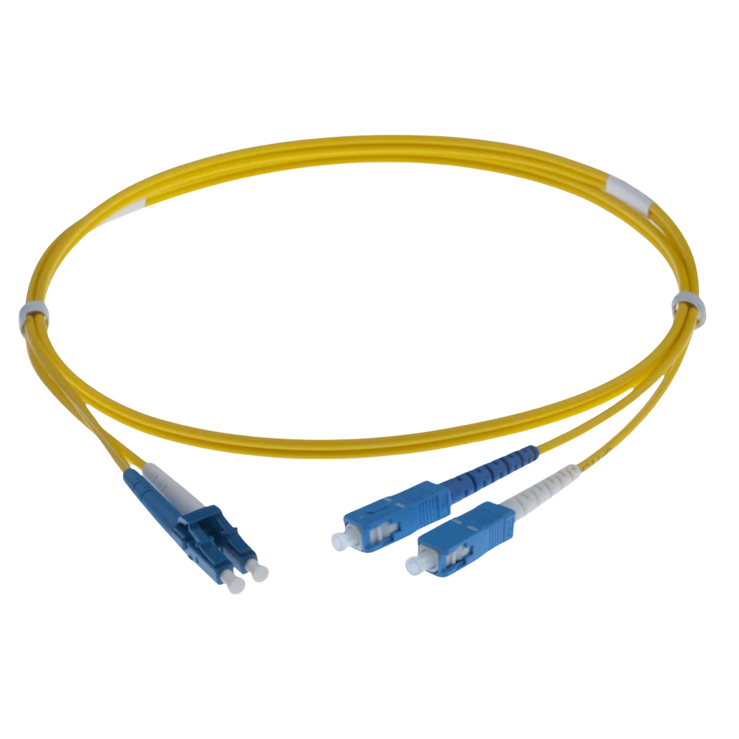 Image of NENCO OS2 LC Fibre Optic Patch Lead | Selector (LC-SC OS2 FIBRE OPTIC PATCH CORD YELLOW)
