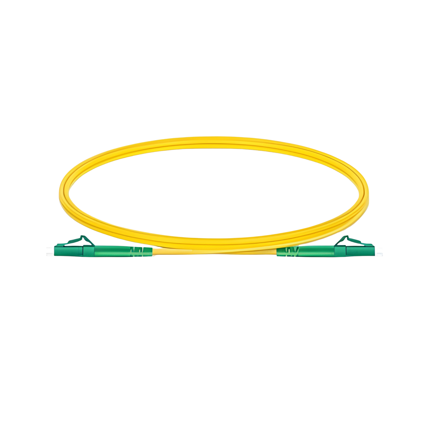 Image of NENCO OS2 FC Fibre Optic Patch Lead | Yellow (LCA-LCA SM Simplex APC (0.5m-20m) Patch Cords)