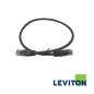 Image of LEVITON Cat6A Shielded Patch Cord | S/FTP (LEVITON Cat6A Shielded Patch Cord SFTP Black)