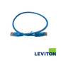 Image of LEVITON Cat6A Shielded Patch Cord | S/FTP (LEVITON Cat6A Shielded Patch Cord SFTP Blue)