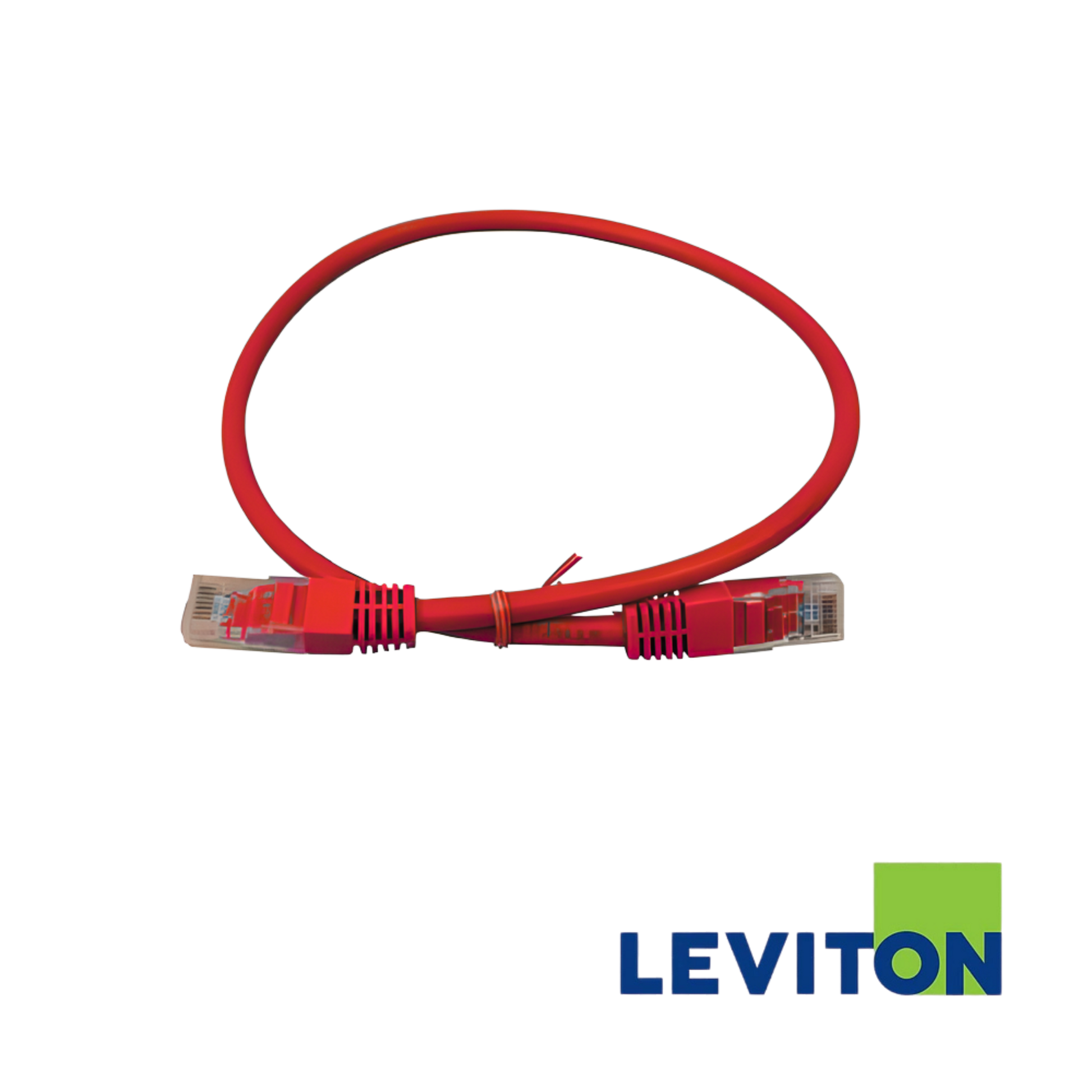 Image of LEVITON Cat6A Shielded Patch Cord | S/FTP (LEVITON Cat6A Shielded Patch Cord SFTP Red)